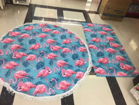 Factory direct sales and wholesale customization. Minimum order: 100 pieces per round printed beach towel Factory direct sales and wholesale customization. Minimum order: 100 pieces per round printed beach towel
